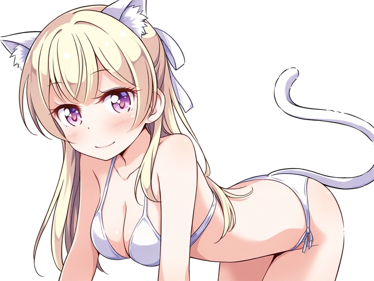 白鷺千聖 猫ビキニ