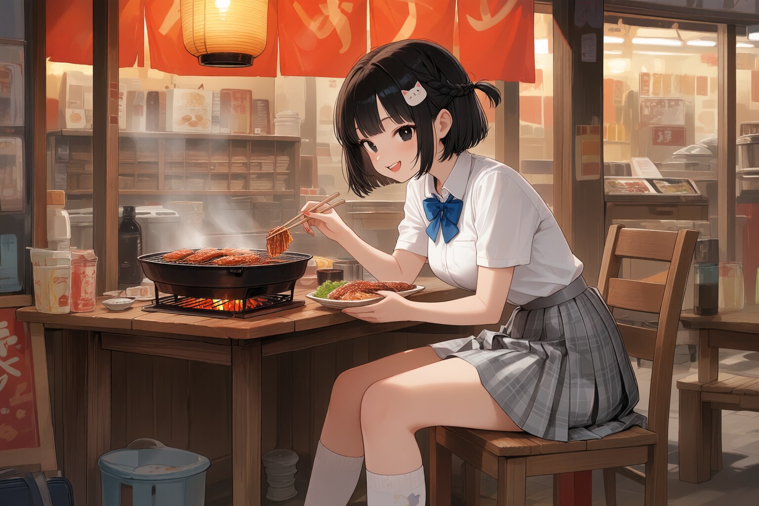 ひとり焼肉 | の人気AIイラスト・グラビア