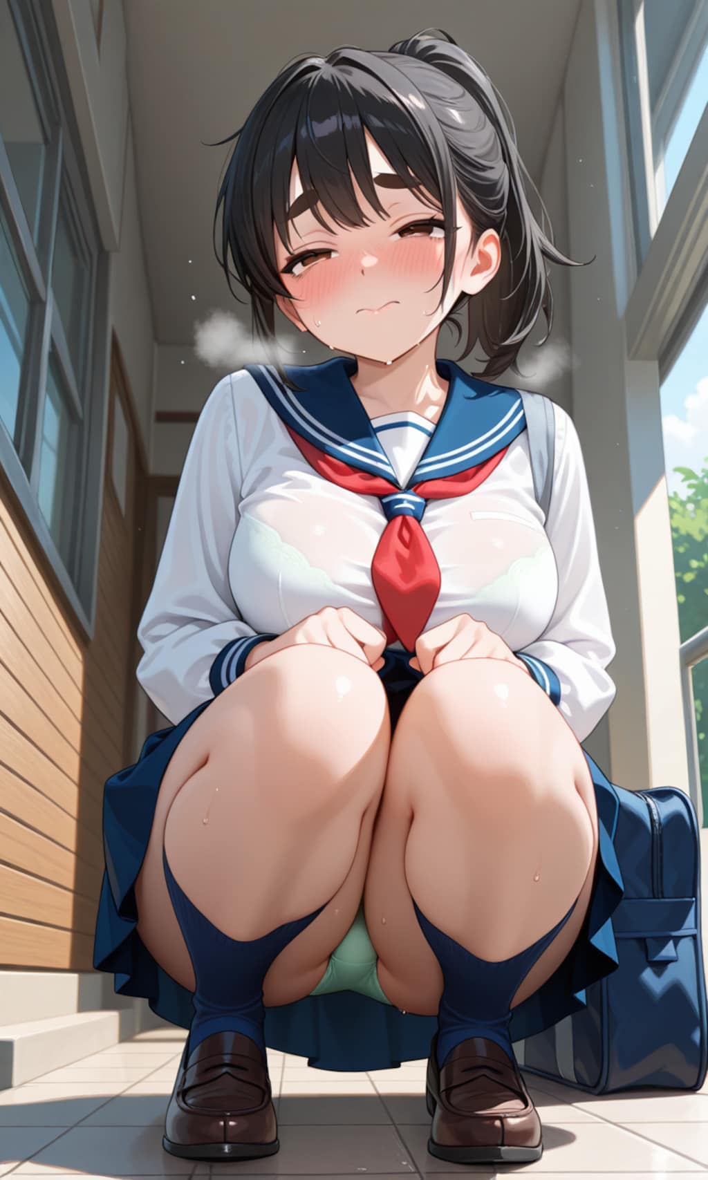性癖   未使用イラスト⑨    露出編  　 ～　彼からのメール　 ～