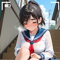 性癖   未使用イラスト⑨    露出編  　 ～　彼からのメール　 ～ 3枚目