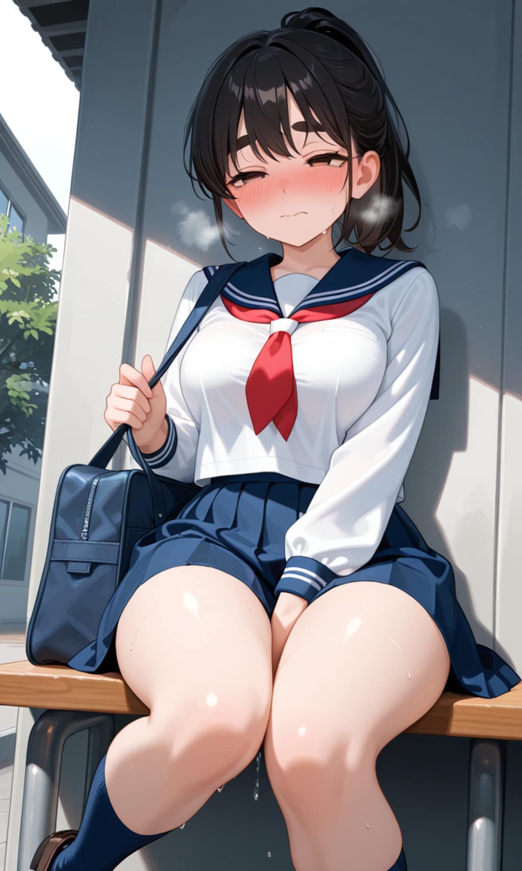 性癖   未使用イラスト⑨    露出編  　 ～　彼からのメール　 ～