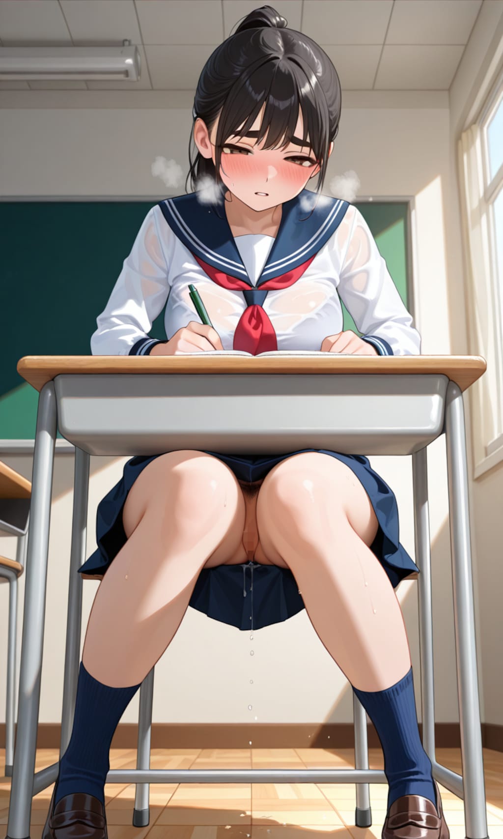 性癖   未使用イラスト⑨    露出編  　 ～　彼からのメール　 ～