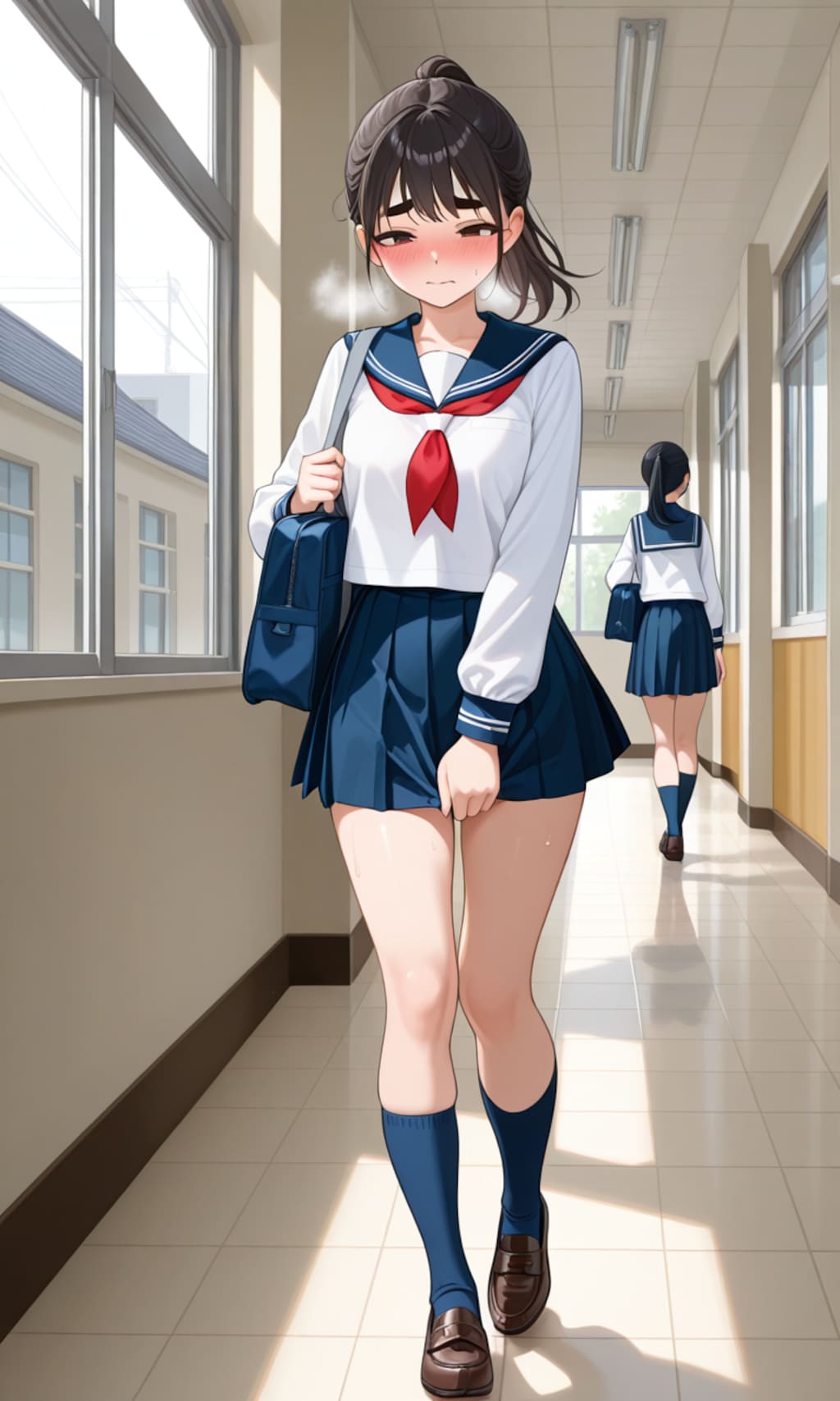 性癖   未使用イラスト⑨    露出編  　 ～　彼からのメール　 ～