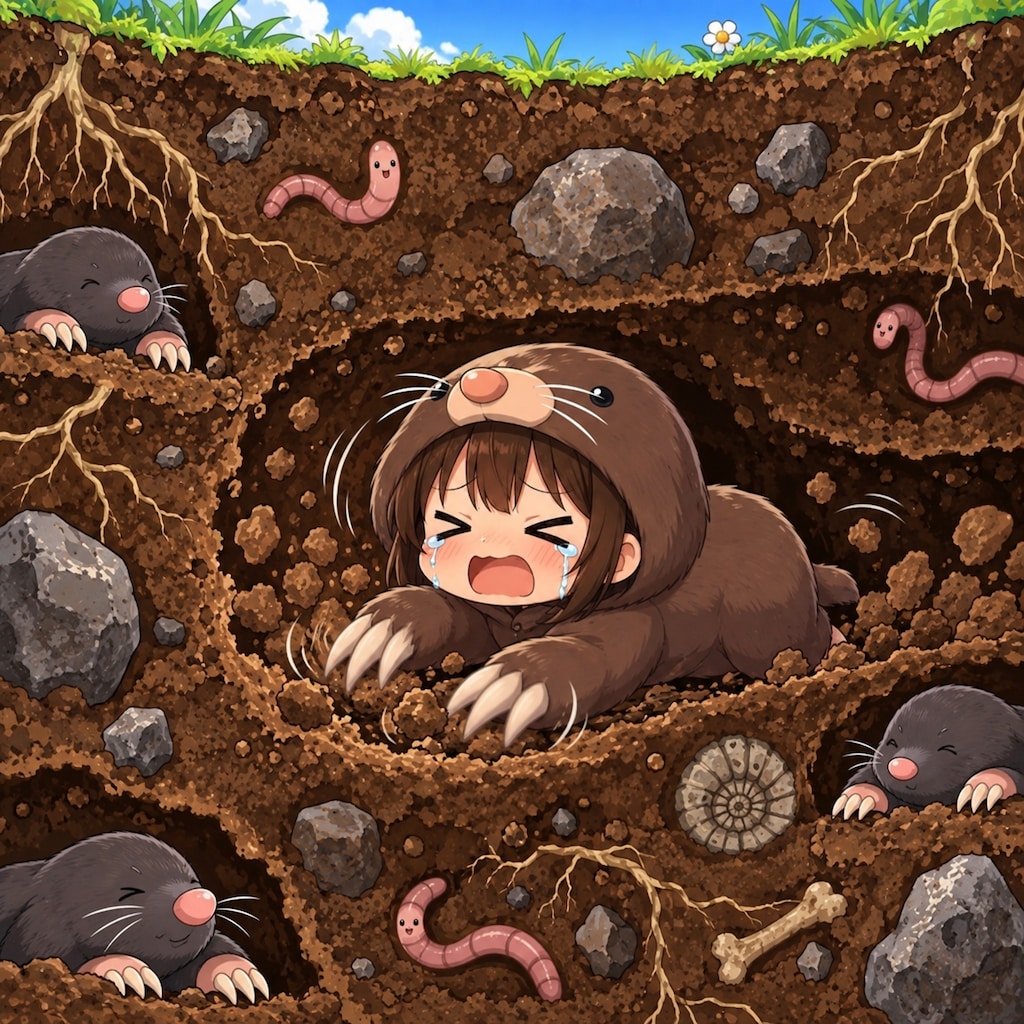 地底を掘り進め！