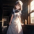 夕暮れのメイドさん 5枚目