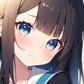 黒髪の少女 2枚目