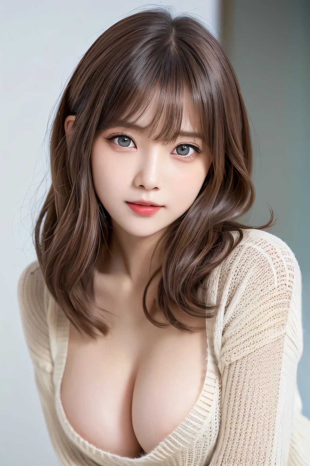 v-cut sweater