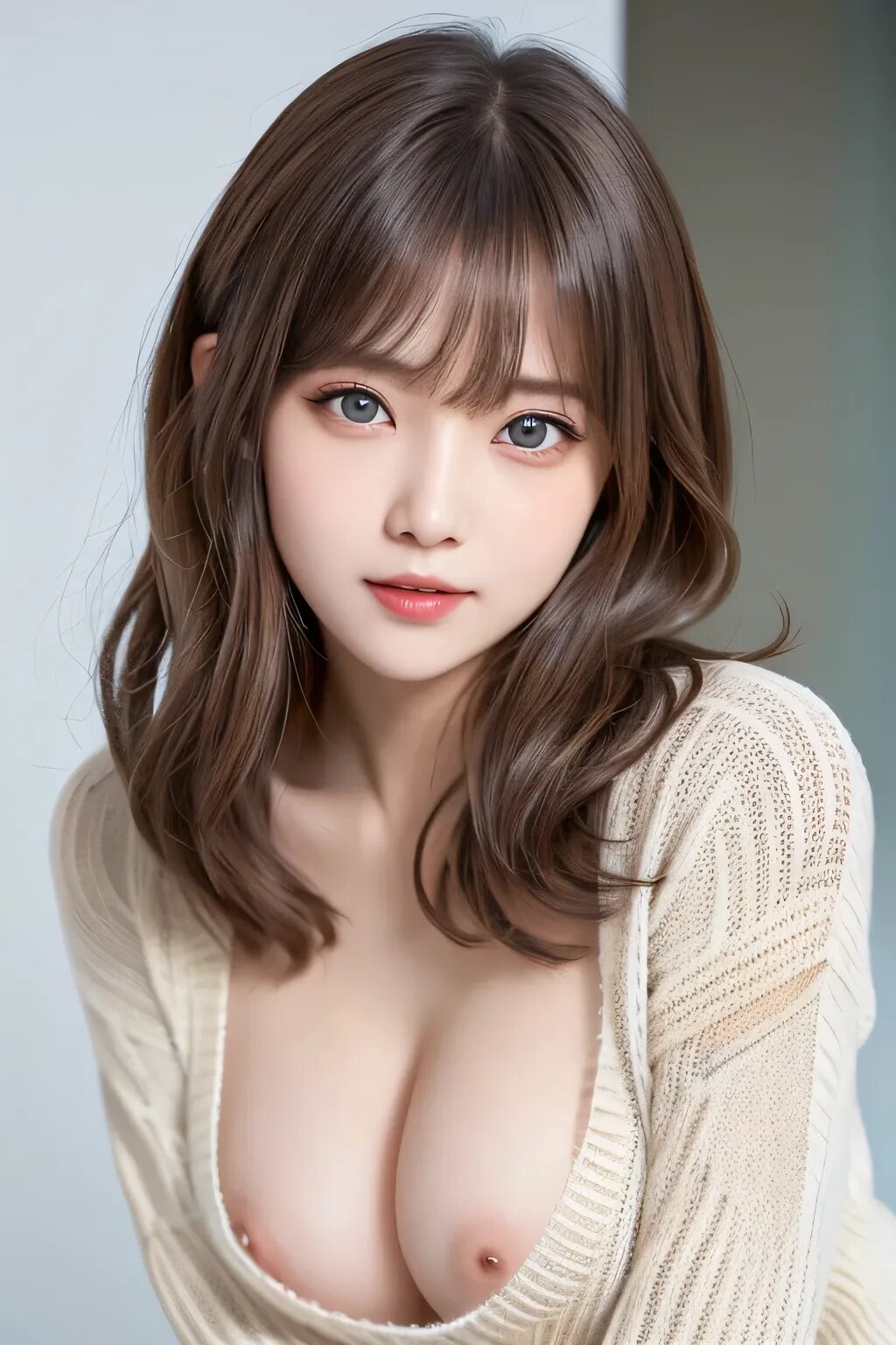 v-cut sweater