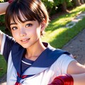 AIコスプレ：さくら（ストリートファイター） 4枚目
