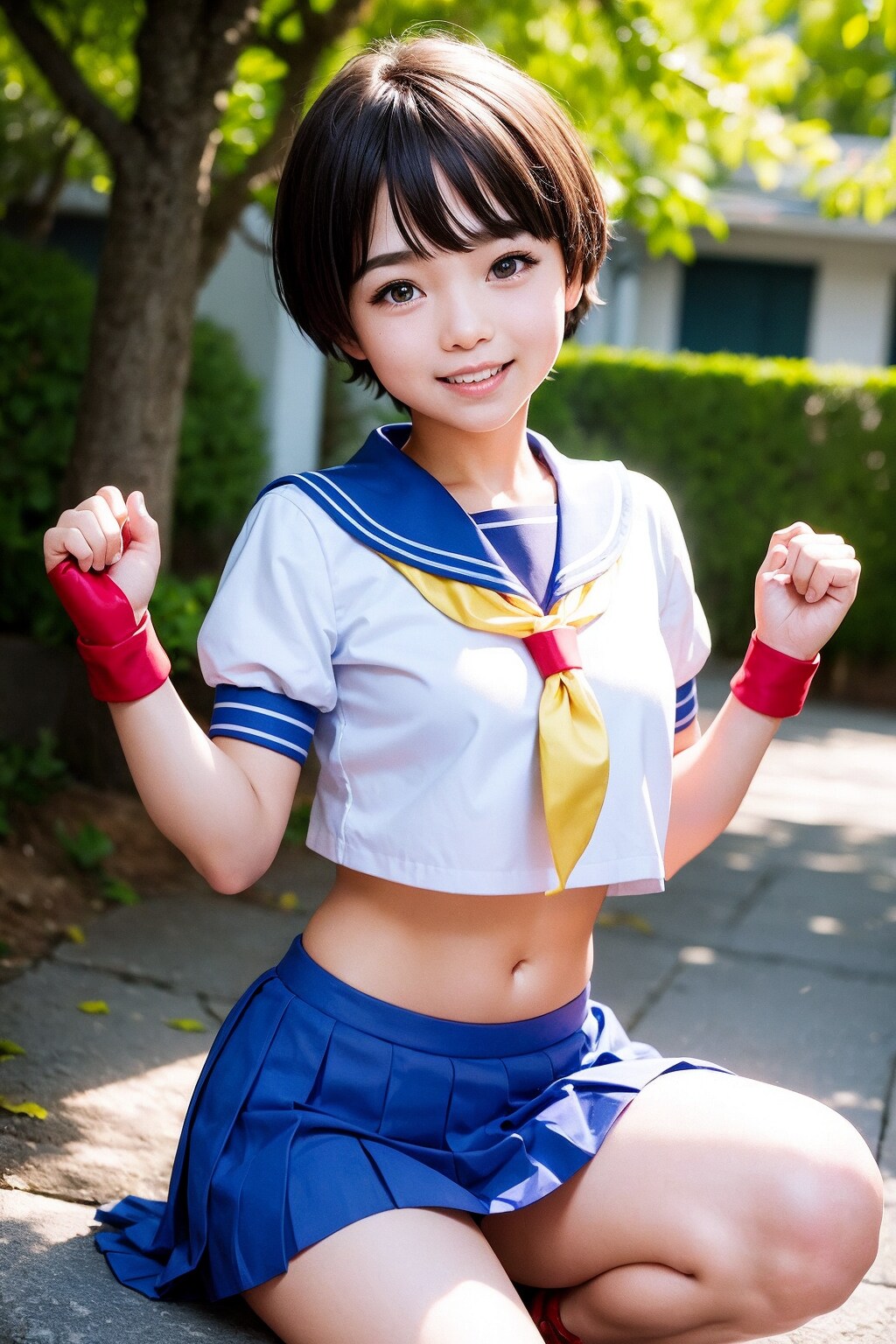 AIコスプレ：さくら（ストリートファイター）