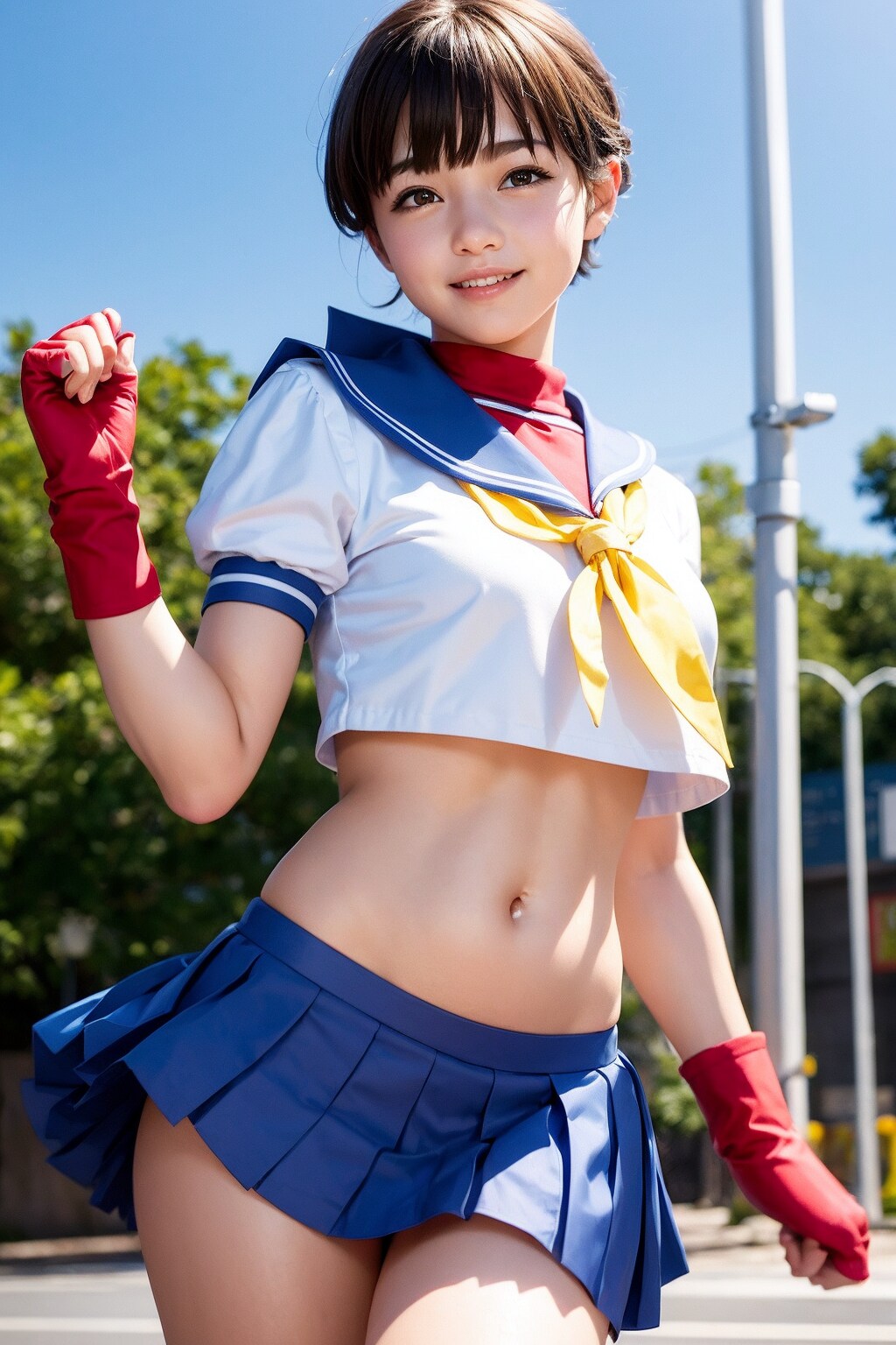 AIコスプレ：さくら（ストリートファイター）