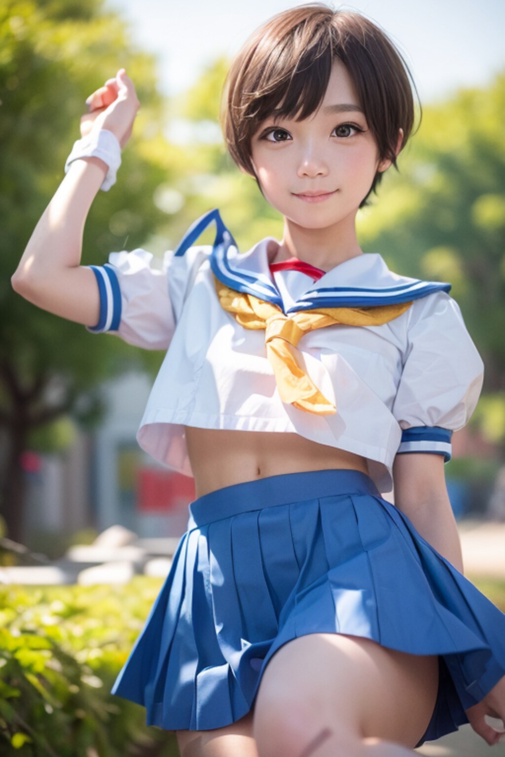 AIコスプレ：さくら（ストリートファイター）