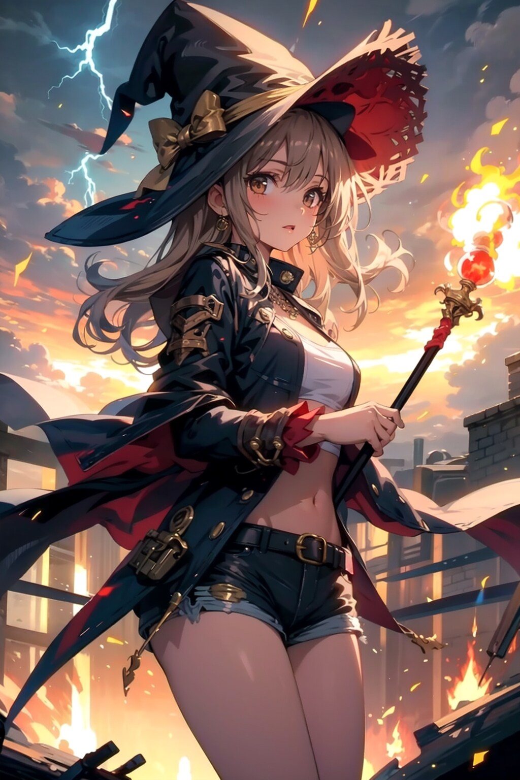 「火」の魔法を使った後 | の人気AIイラスト・グラビア