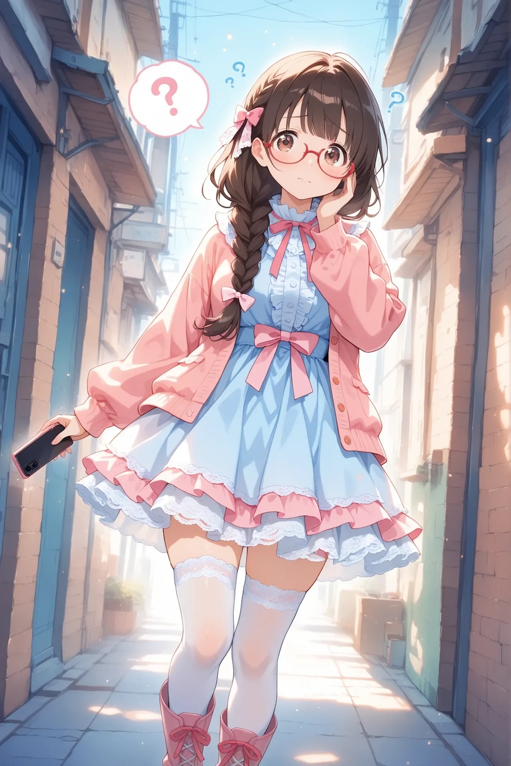 路地に迷い込む