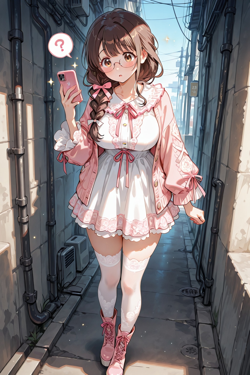 路地に迷い込む
