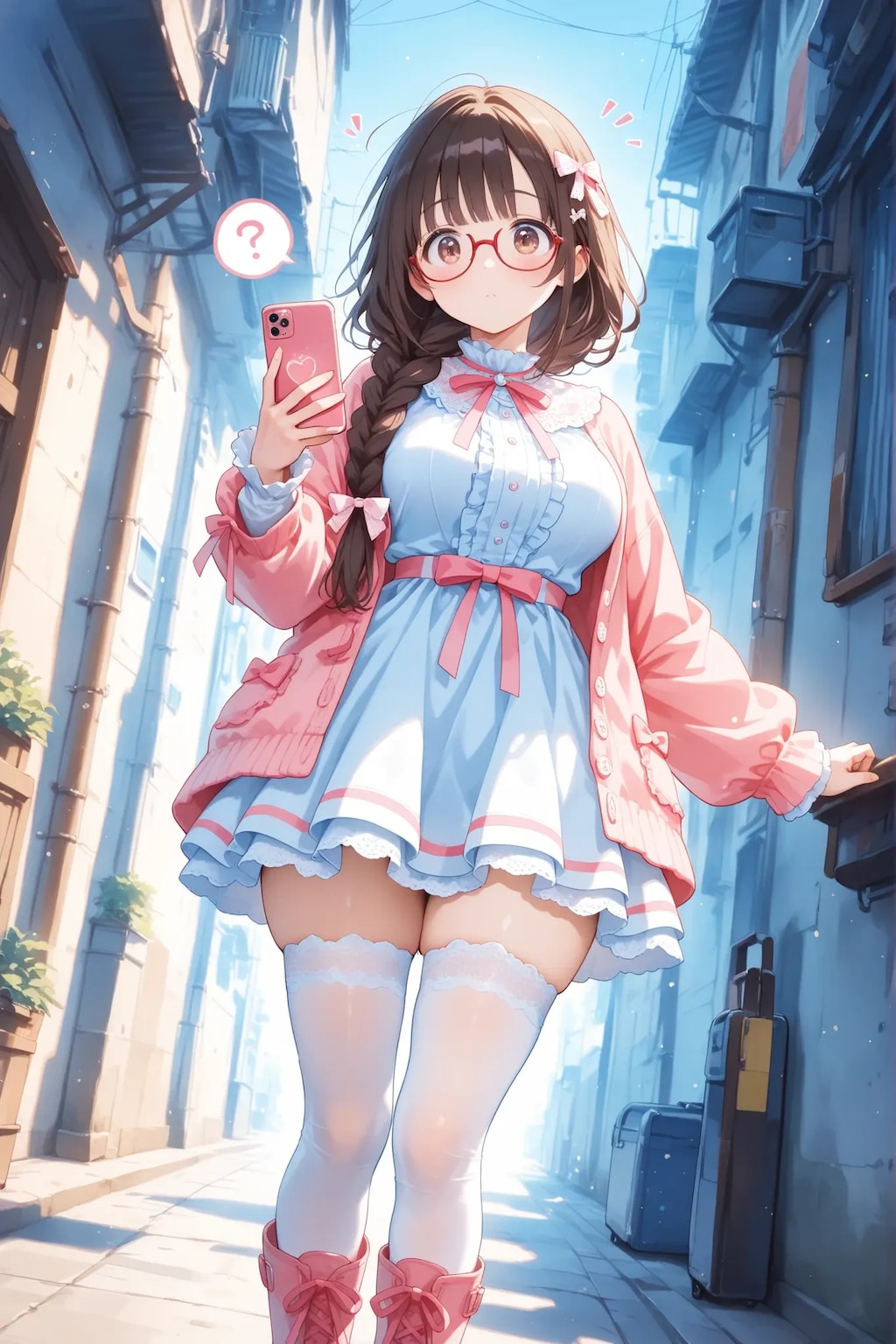 路地に迷い込む
