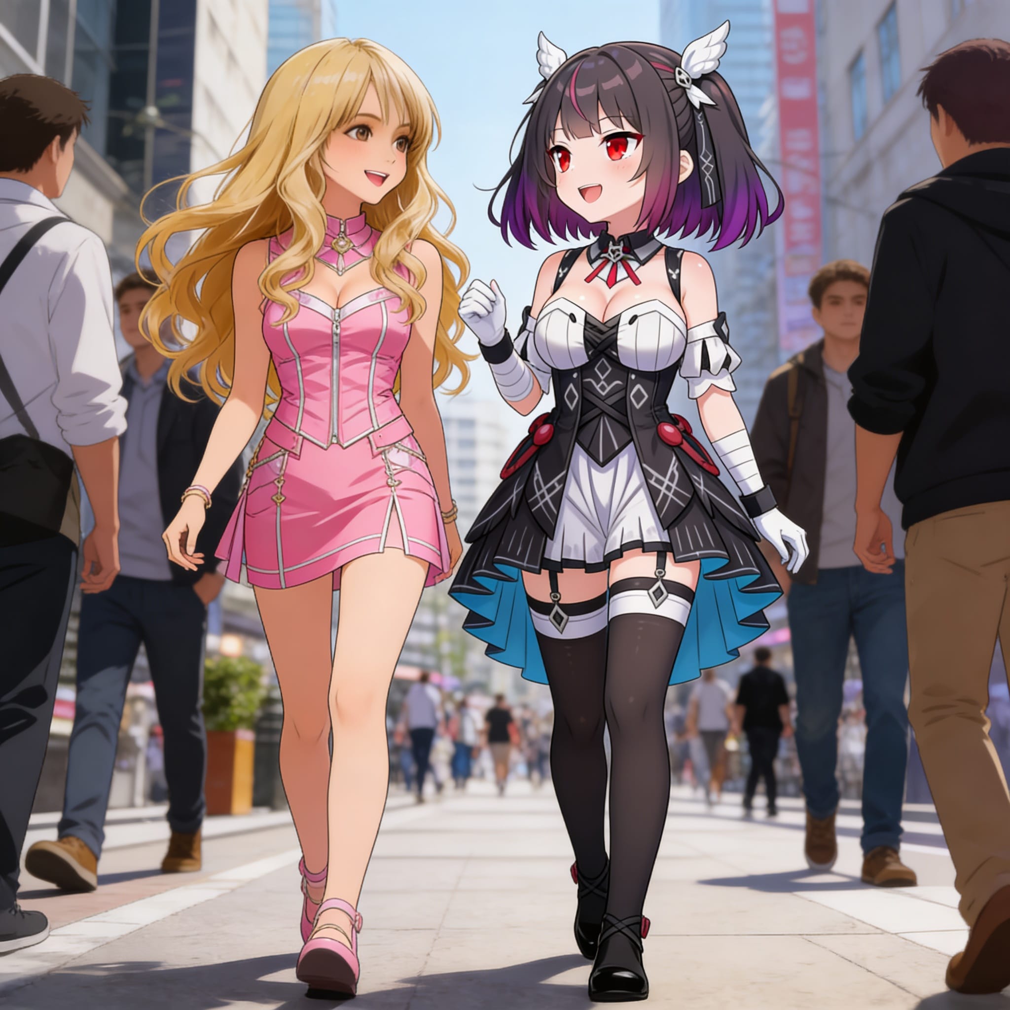 休日にお出かけするミテルちゃん | の人気AIイラスト・グラビア