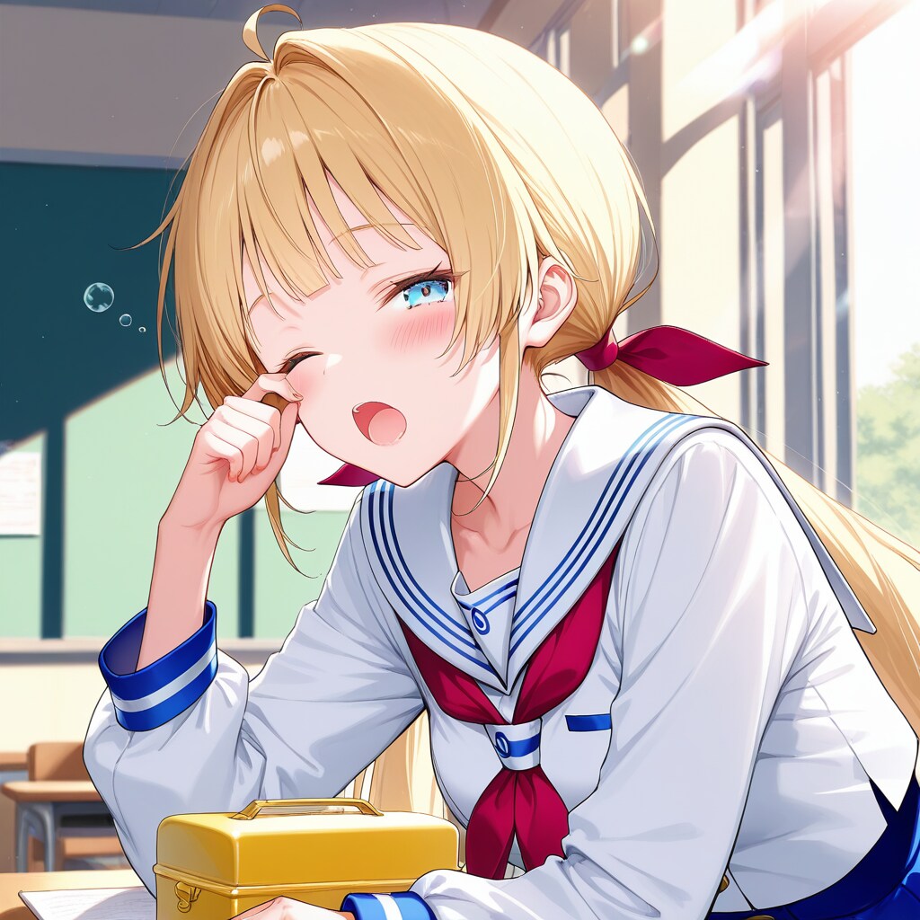 ……んぅ。あ、あんた……いつからそこにいたのよ | の人気AIイラスト・グラビア