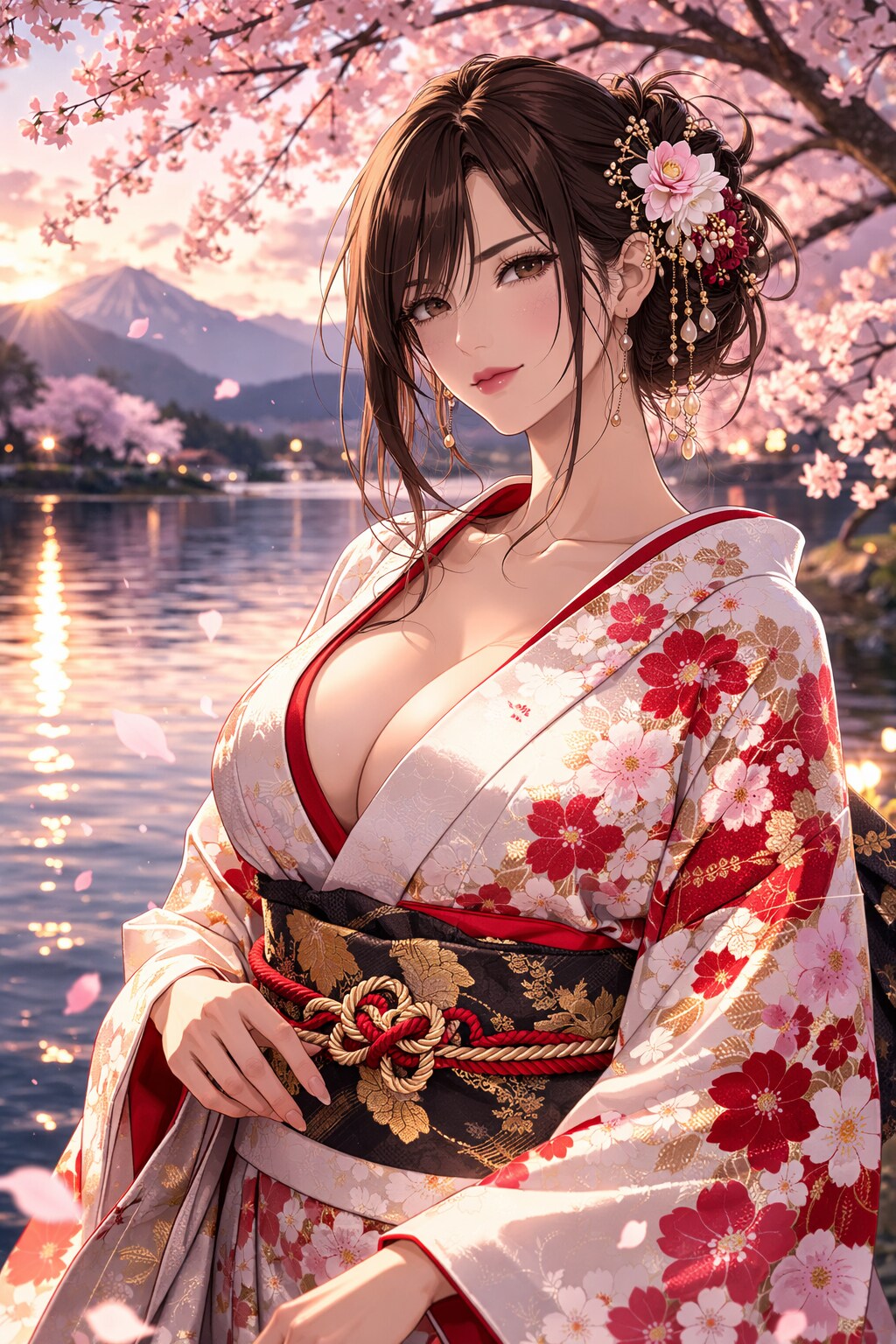 強気な女！！桜映え