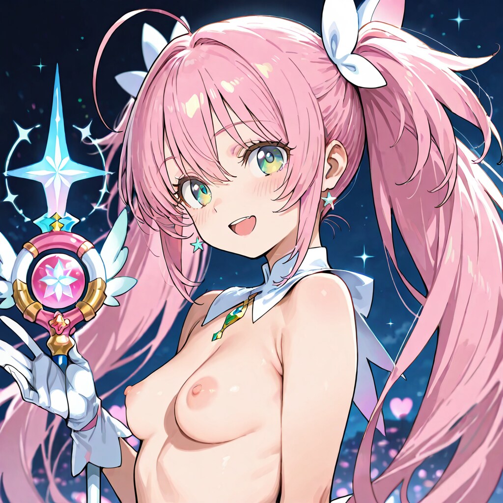 裸の魔法少女