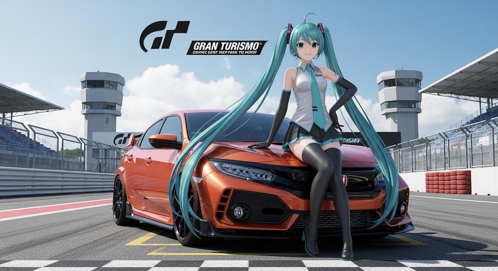 初音ミクとシビックタイプR