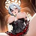 (原神)下からアルレッキーノ② 3枚目