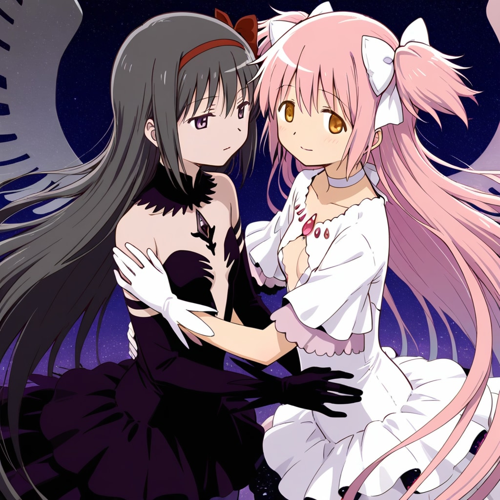 アルティメットまどかと悪魔ほむら | の人気AIイラスト・グラビア