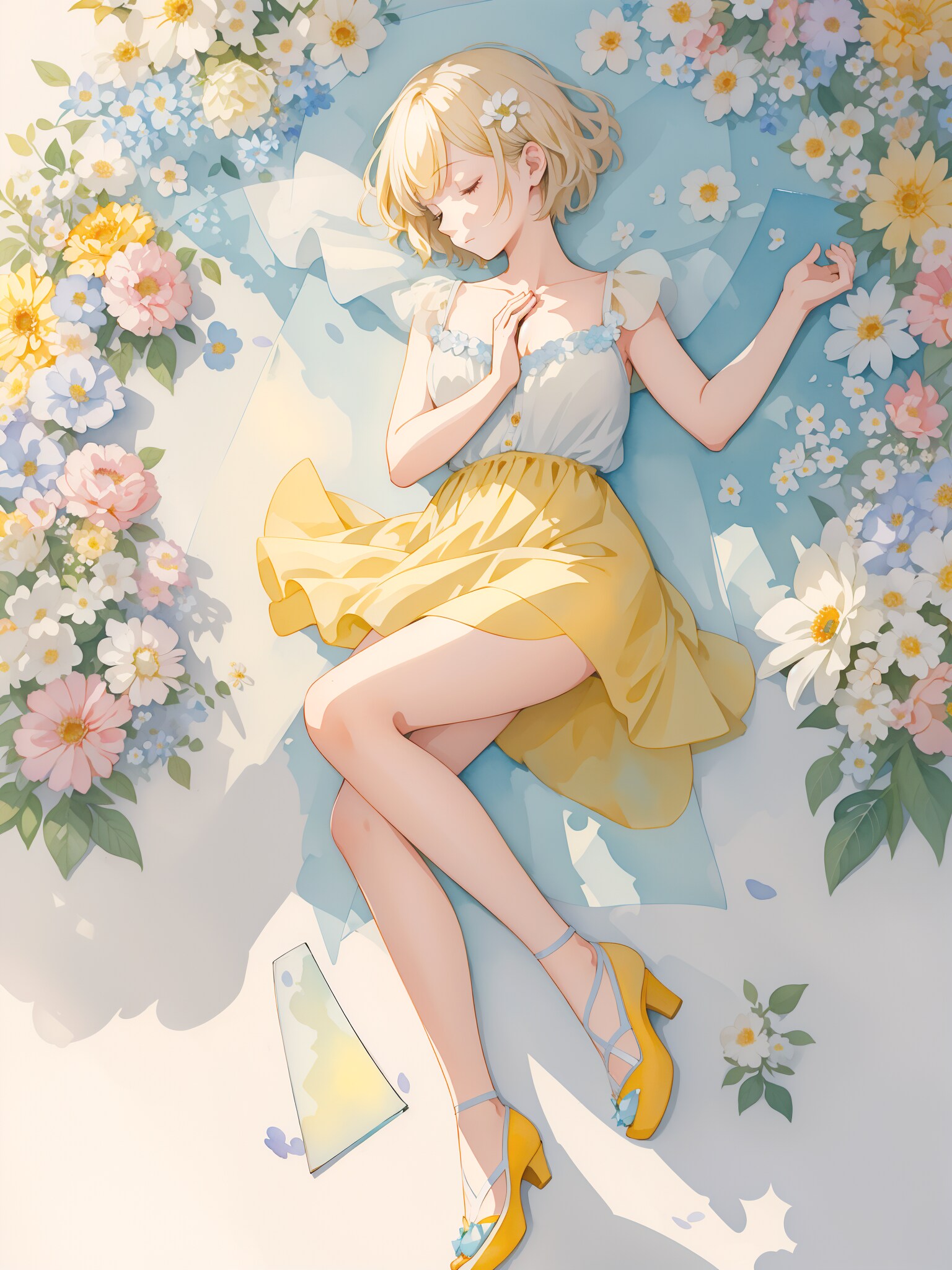 yellow skirt | の人気AIイラスト・グラビア