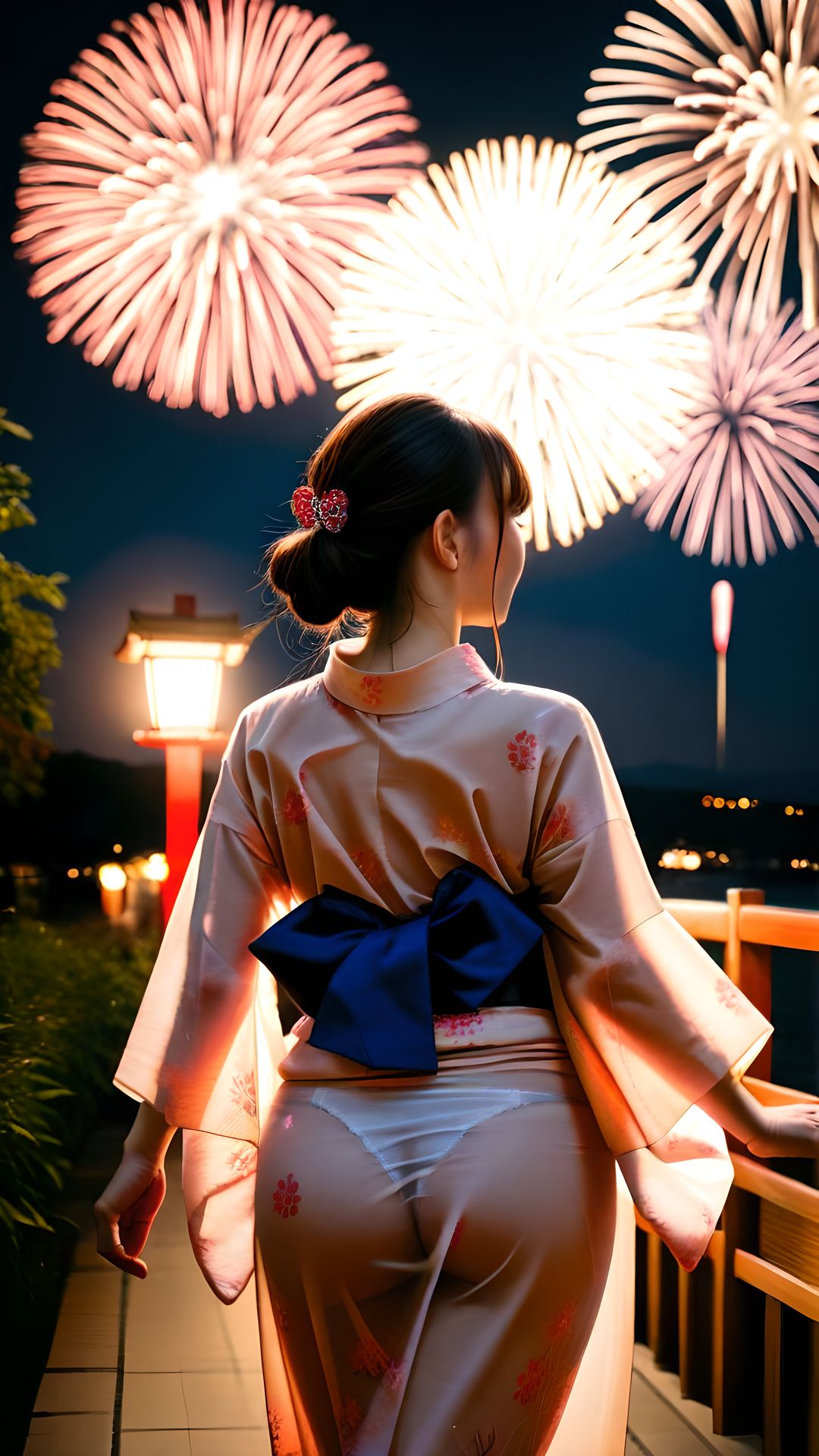 スケスケ浴衣 2