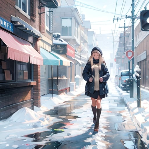 雪の街 | の人気AIイラスト・グラビア