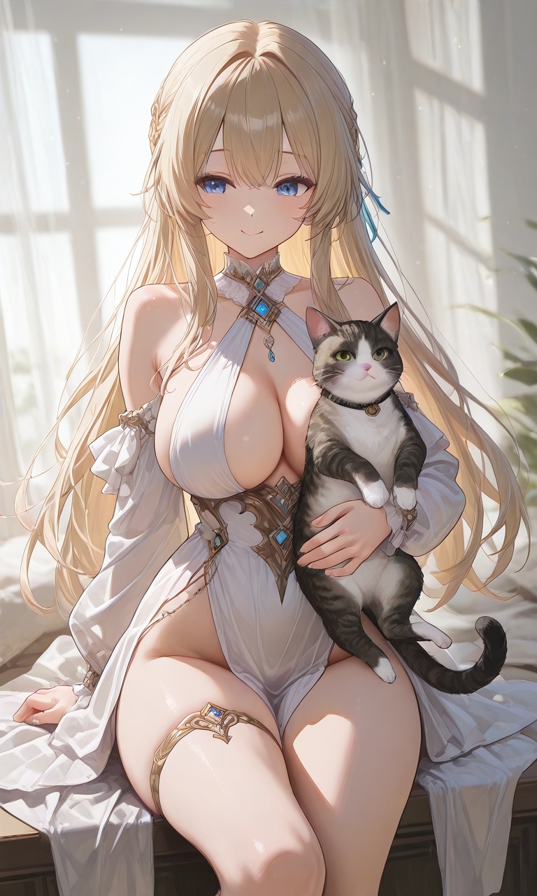 ドレスと猫