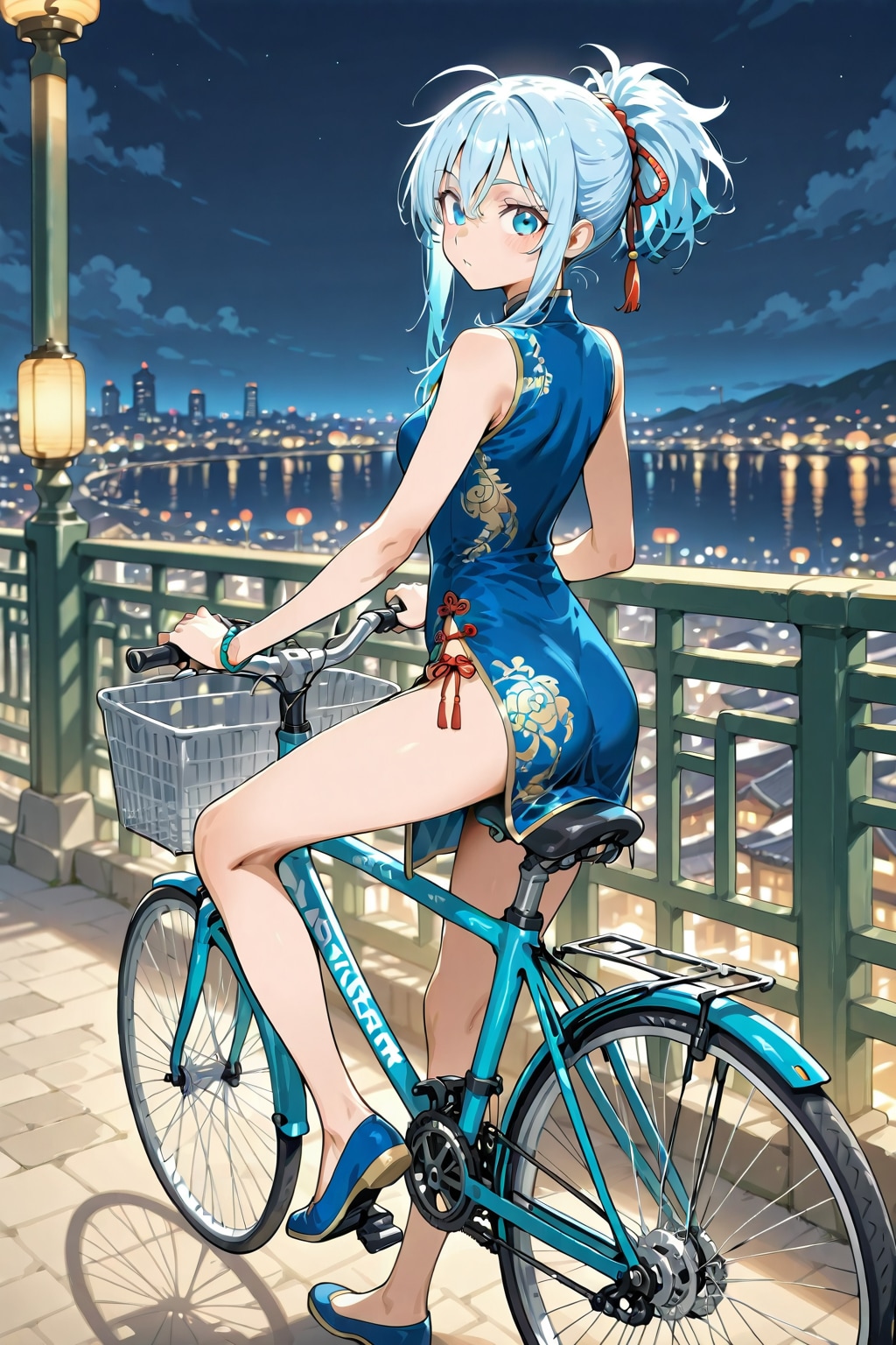 青ぽにちゃん サイクリング_DAISY