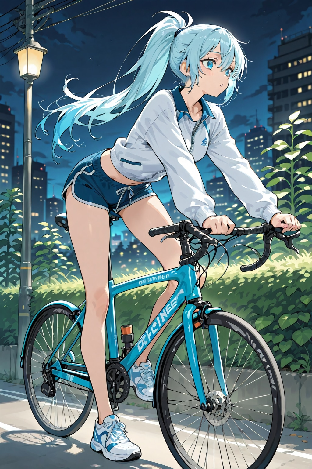 青ぽにちゃん サイクリング_DAISY