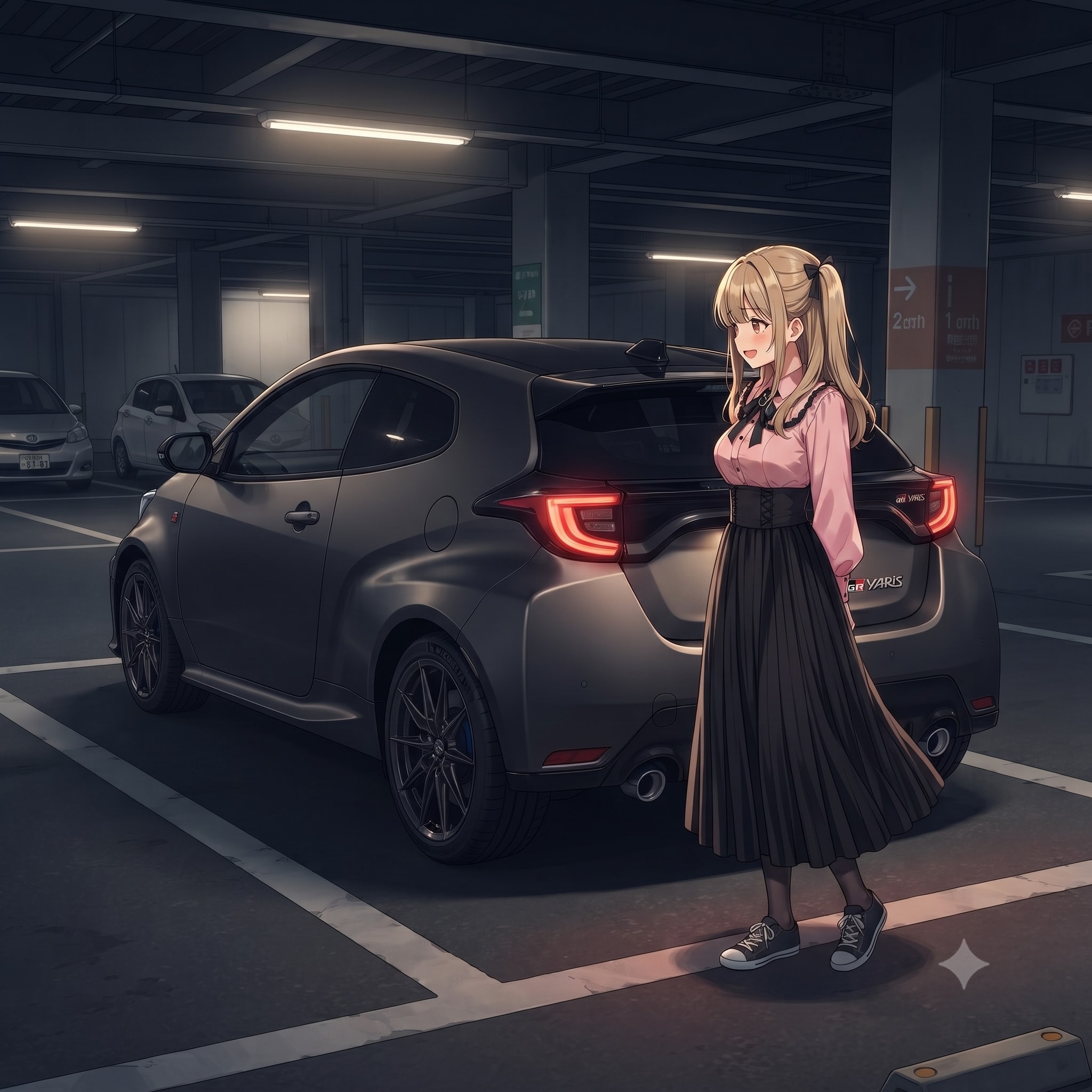 人妻＋GRヤリス＋ロンスカ！