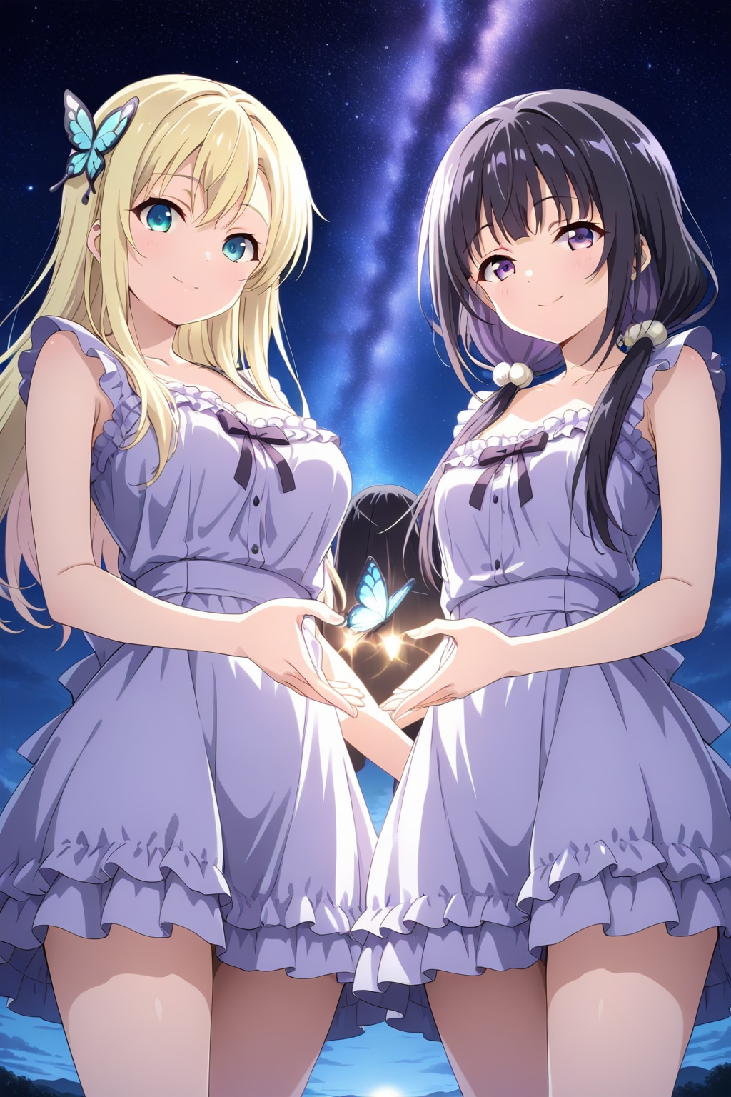 星空の夜空と星奈