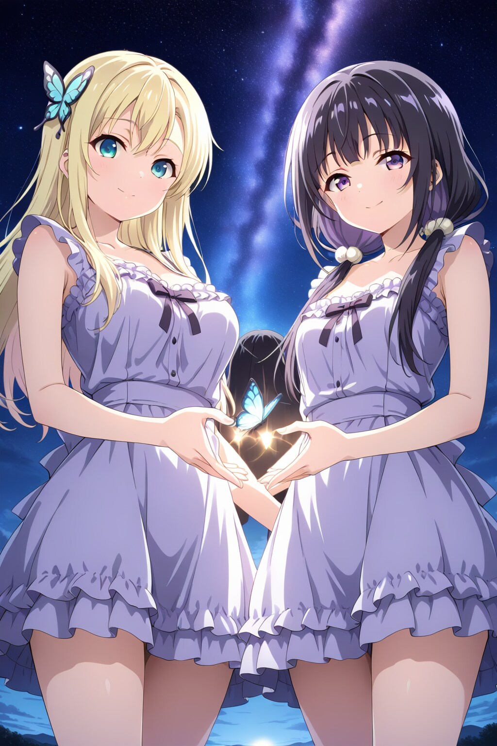 星空の夜空と星奈