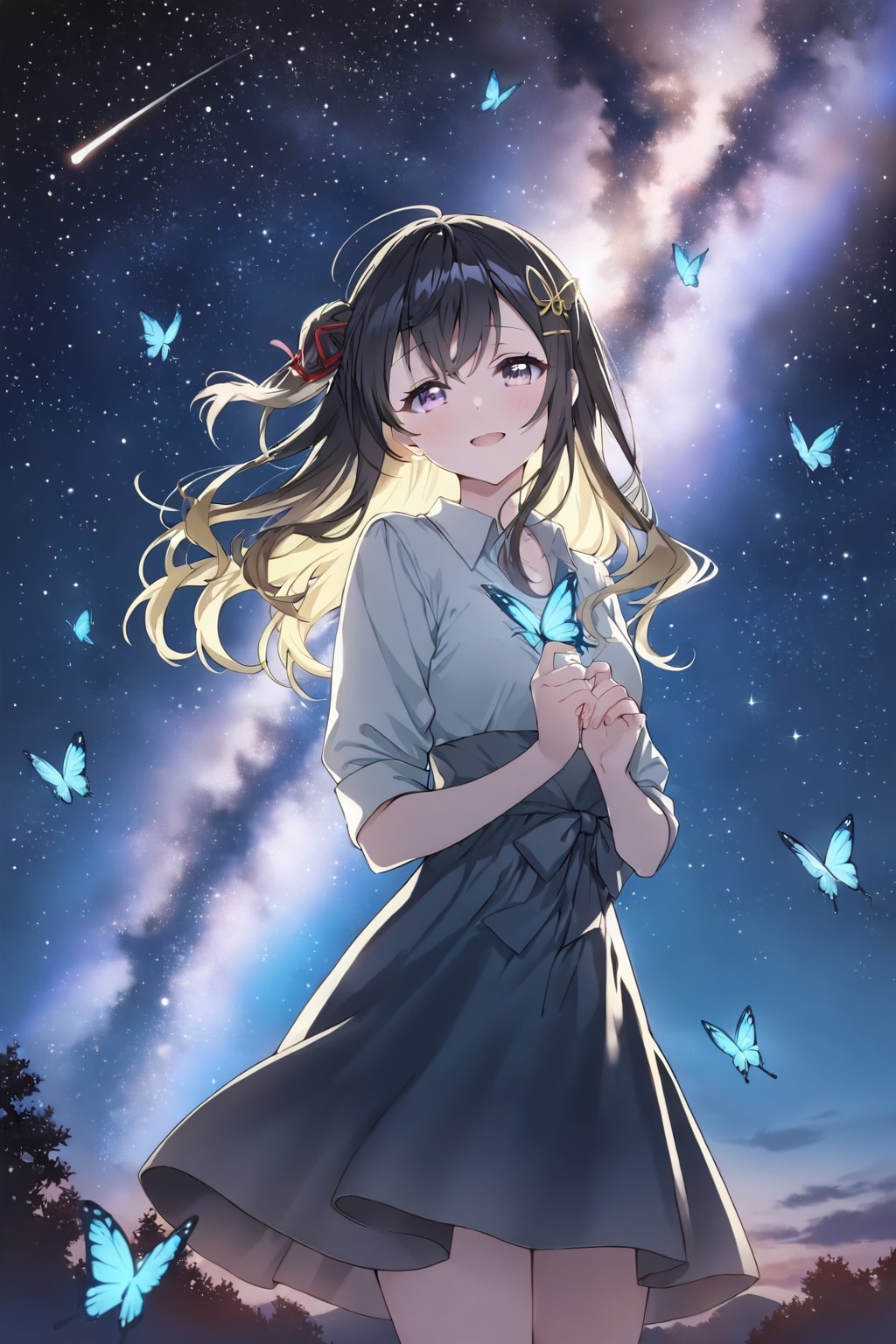 星空の夜空と星奈