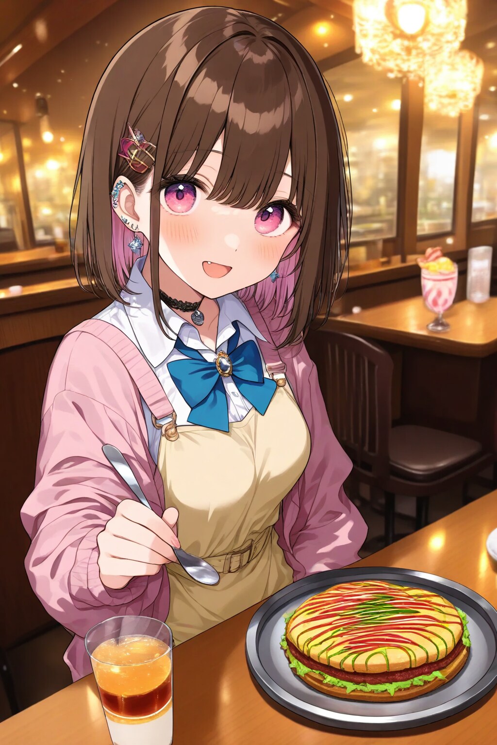 HALO特製のお好み焼き