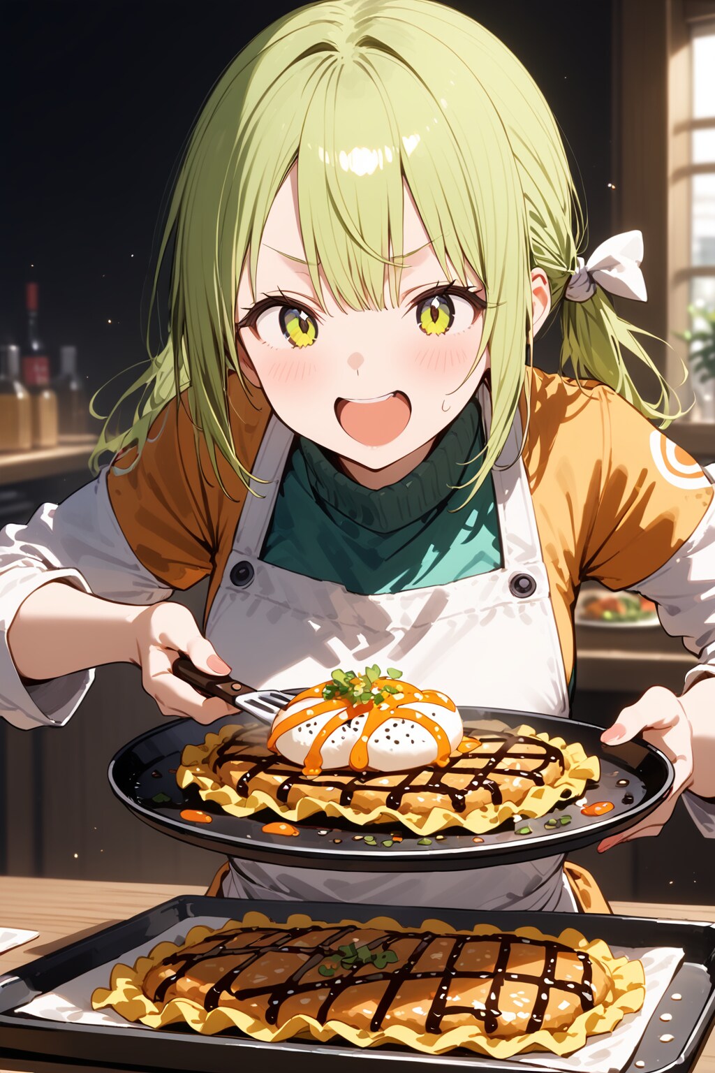 HALO特製のお好み焼き