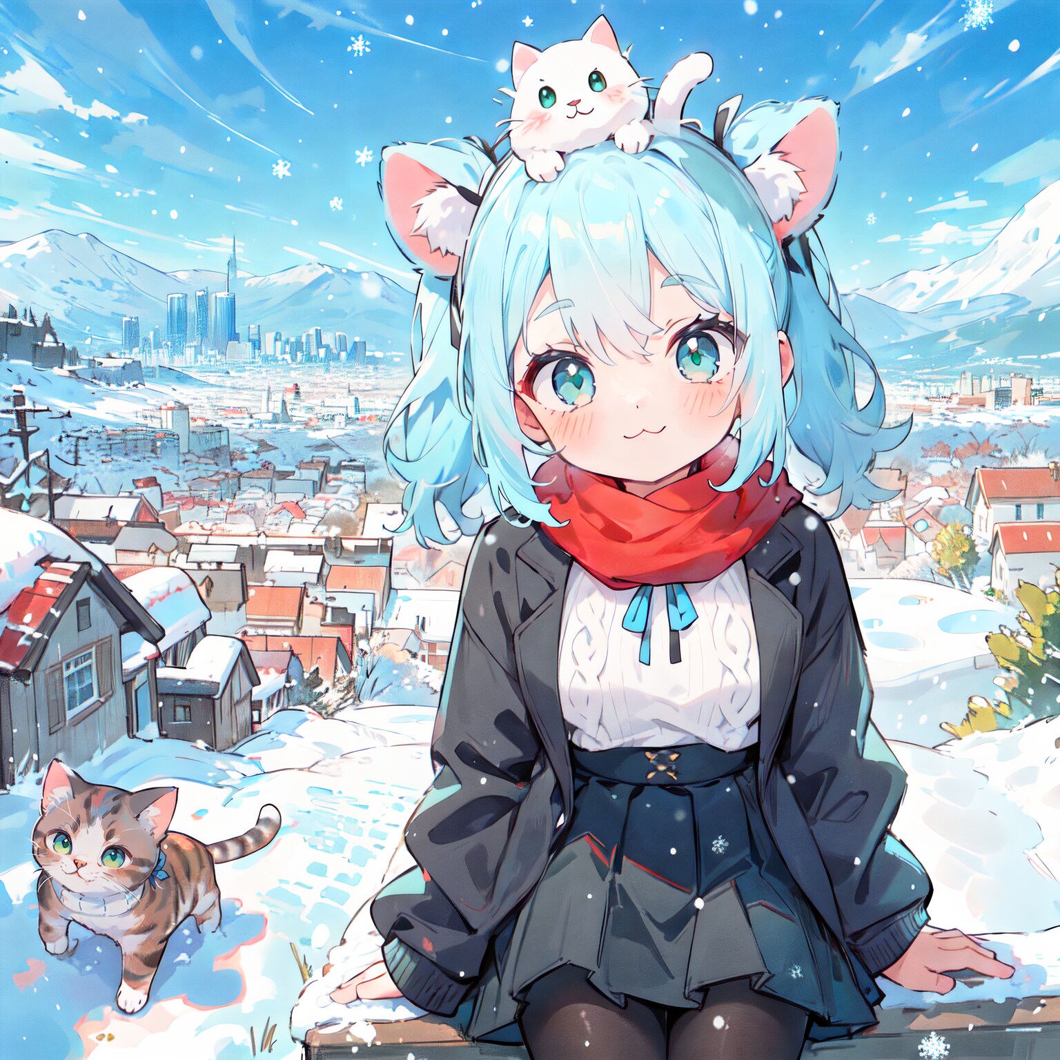 猫耳ツインテちゃん