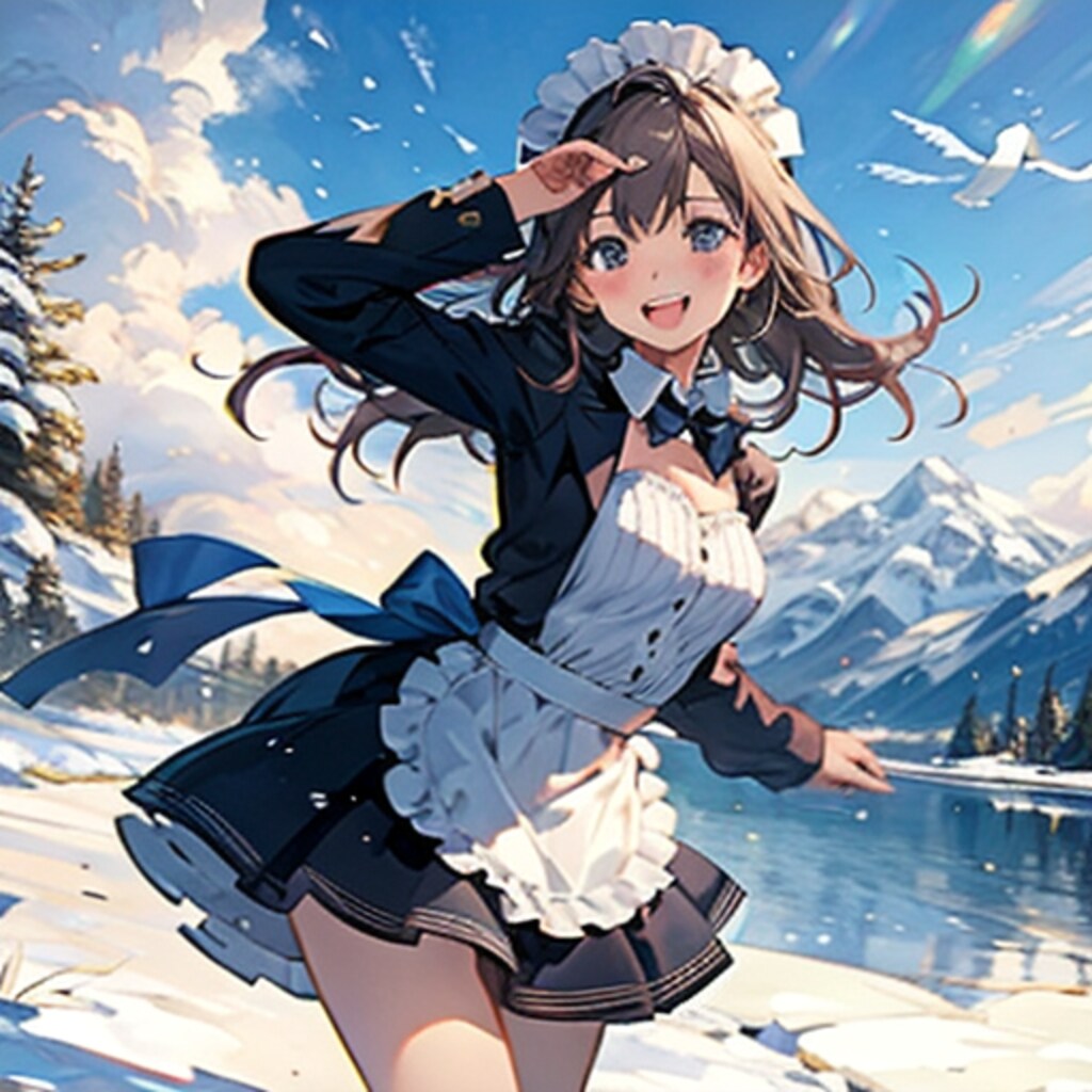 雪山のメイドさん250702