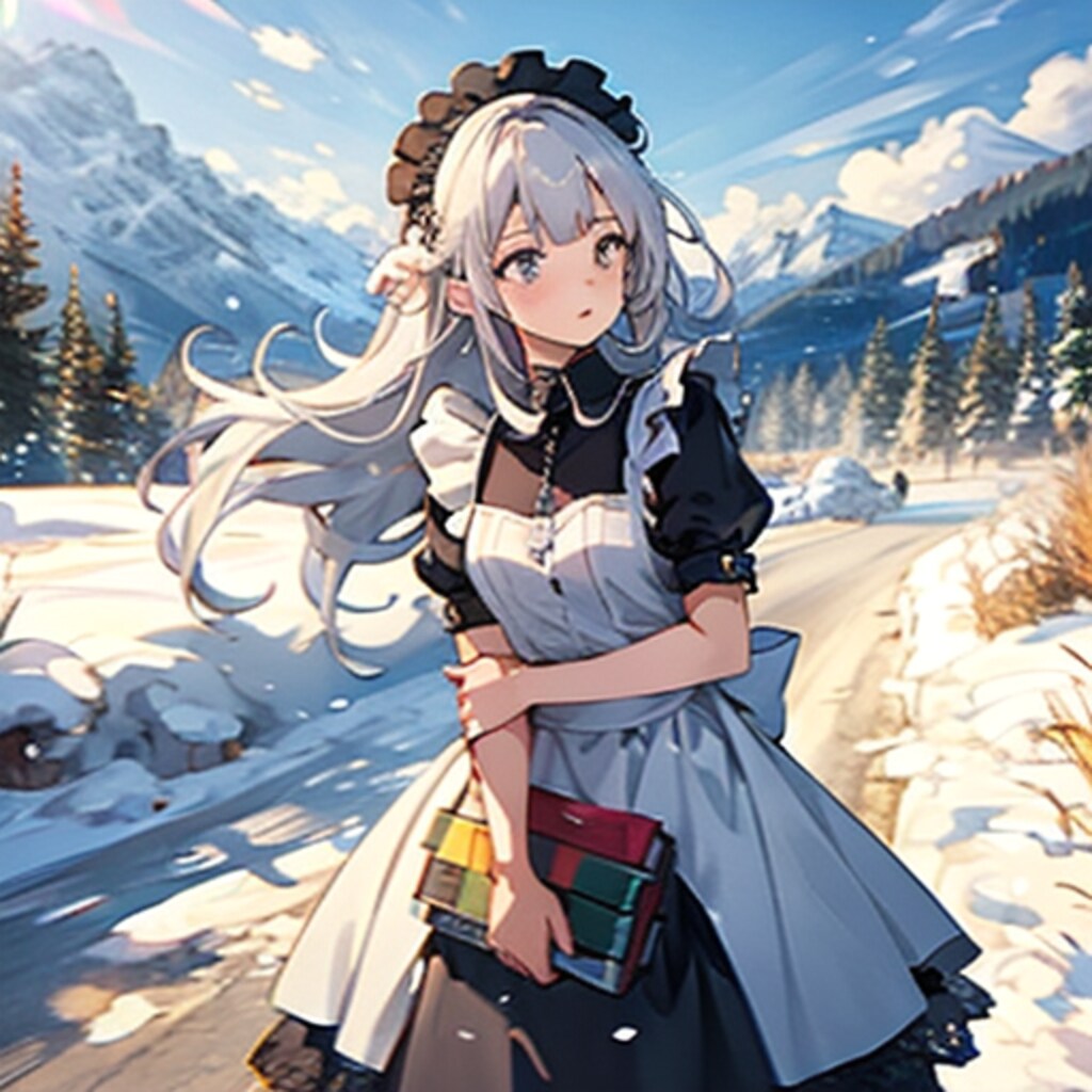 雪山のメイドさん250702