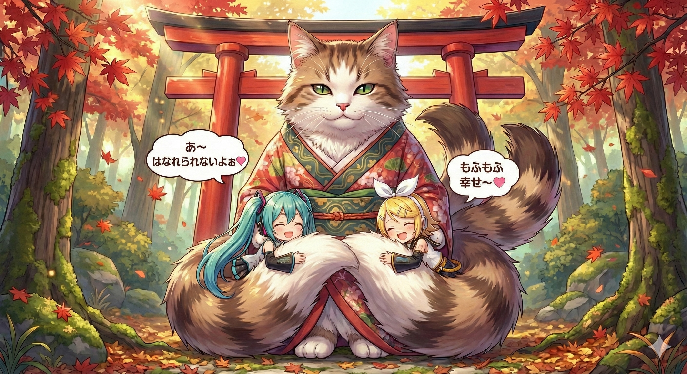 もふもふな猫又🐱 | の人気AIイラスト・グラビア