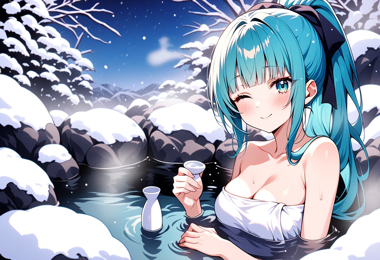 雪見露天風呂