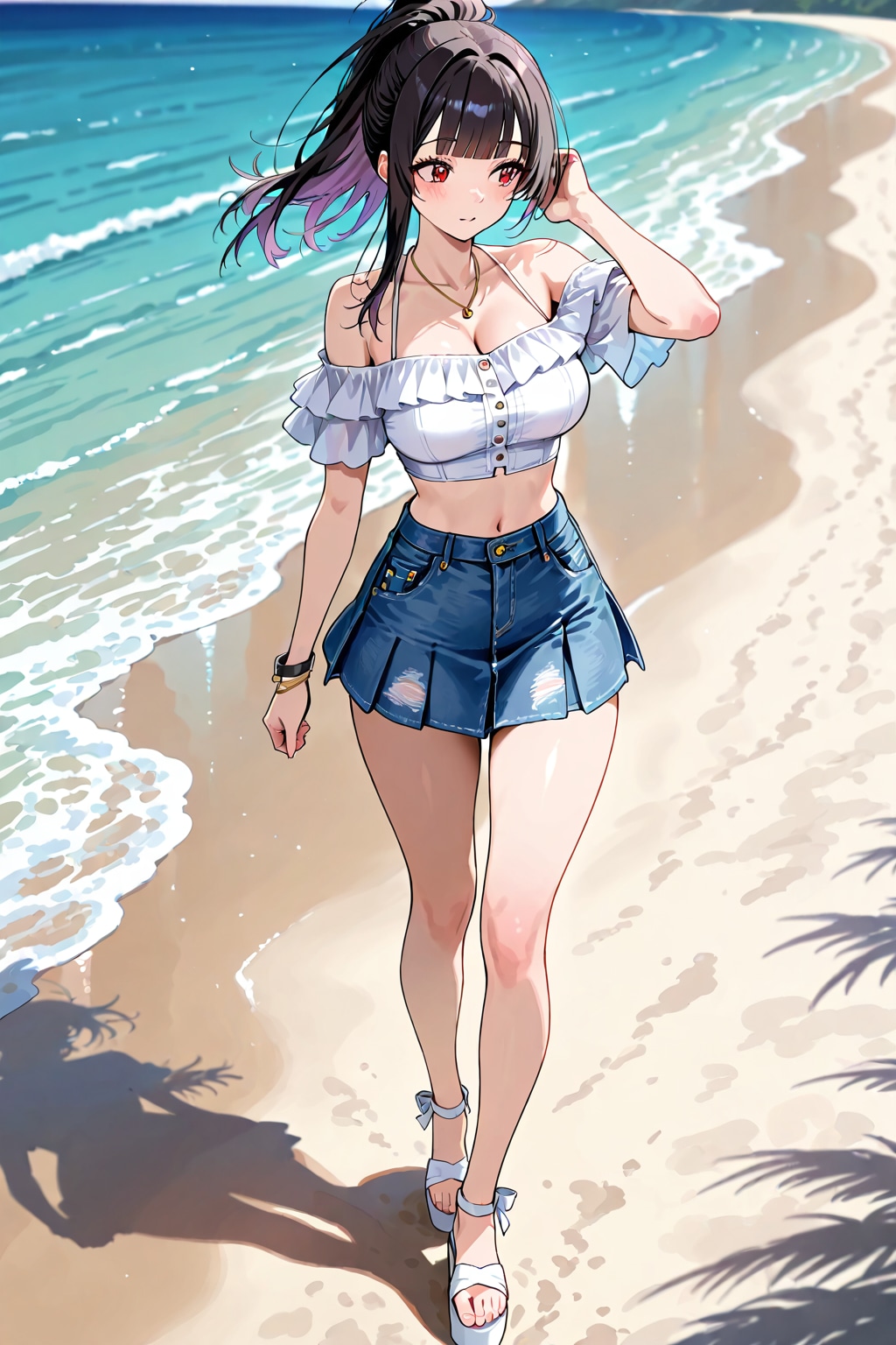 海辺を散歩