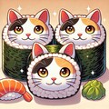 猫恵方巻き 2枚目