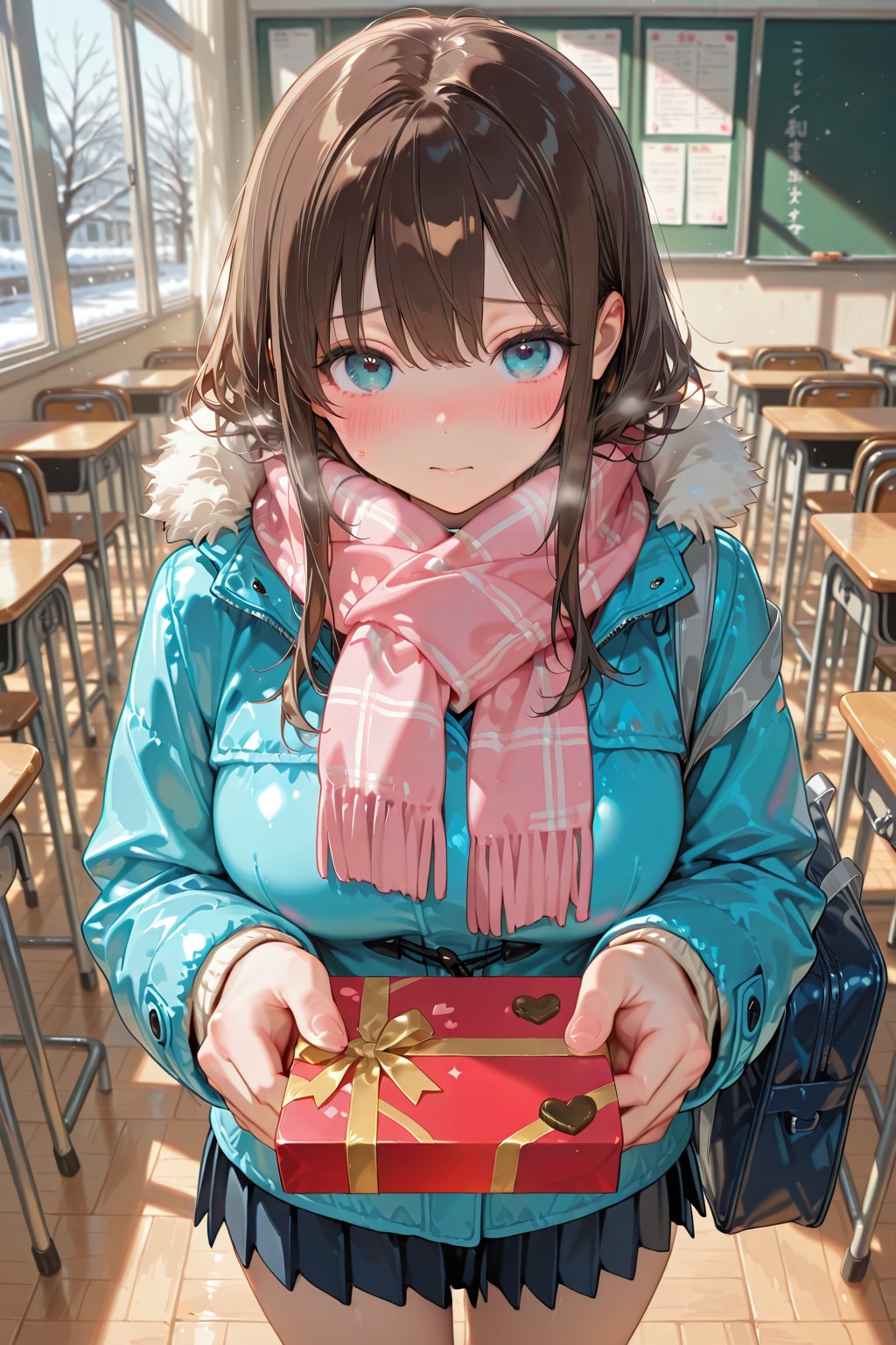 放課後の勇気 | の人気AIイラスト・グラビア