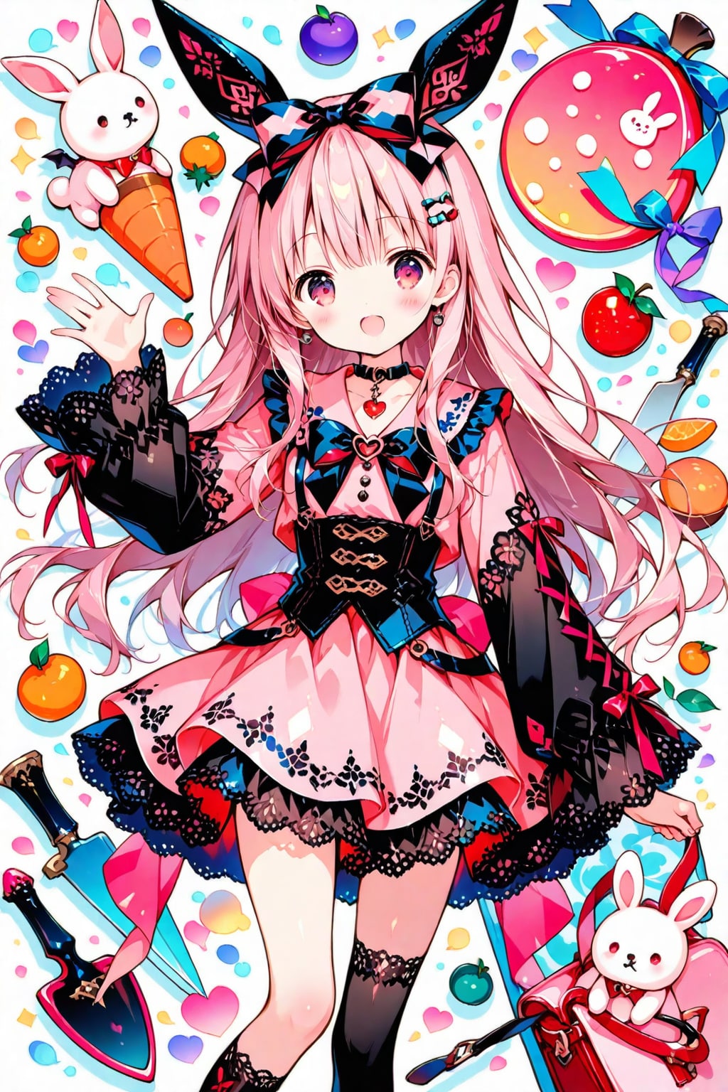 地雷ファッションのうさ耳ちゃん