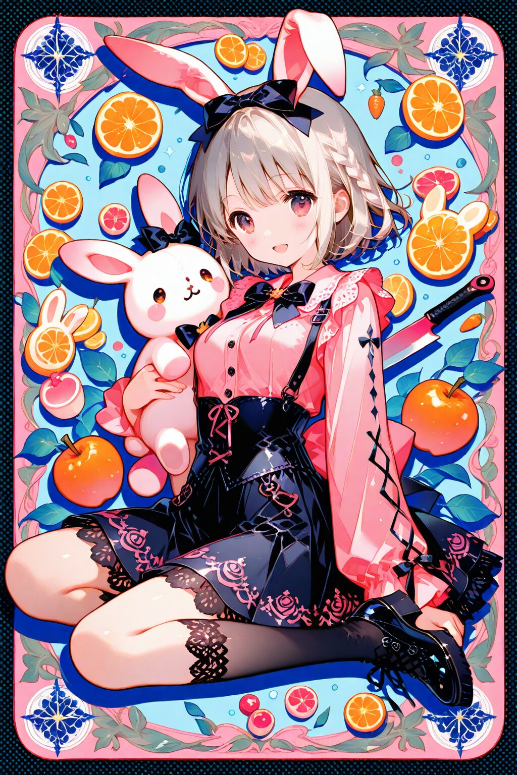 地雷ファッションのうさ耳ちゃん | の人気AIイラスト・グラビア