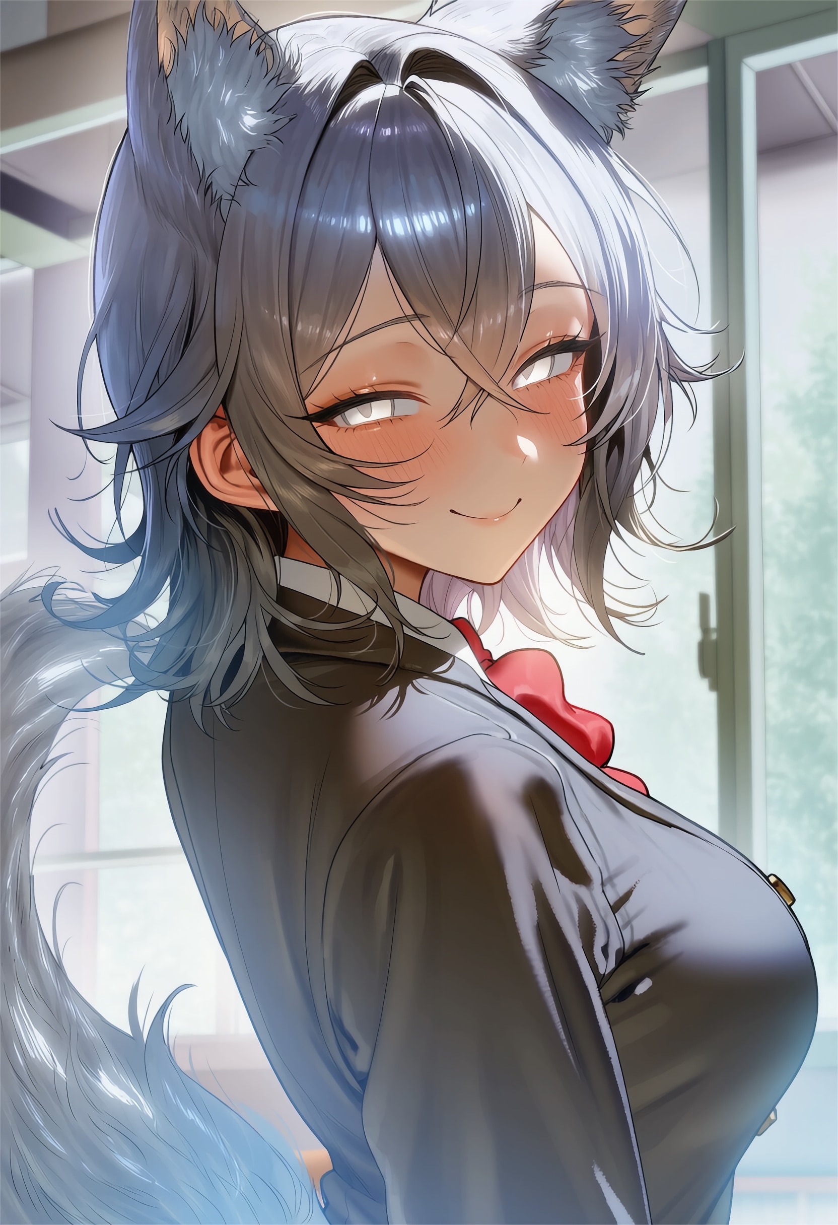 ねえ、もう私から離れられないよね？｜白狼ちゃん | の人気AIイラスト・グラビア